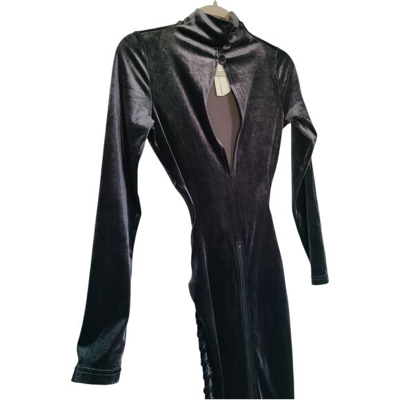 BBX Brand Velvet Cutout Midi Dress UK 6 US 2 - Picture 6 of 10